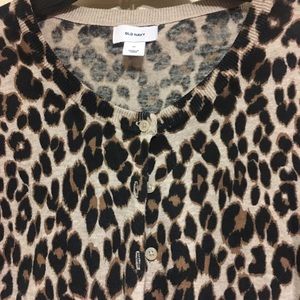 Leopard Button Cardigan